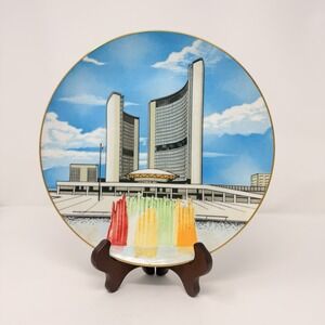 AMF Bowling BPAA Convention 1977 Toronto Civic Centre Porcelain Plate 10"
